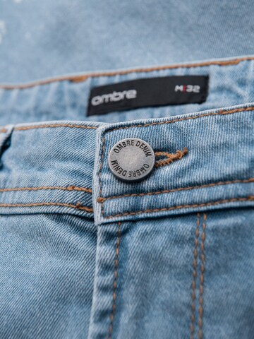 Ombre Regular Jeans in Blauw