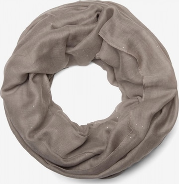 styleBREAKER Schlauchschal 'Loop mit Glitzer unifarben' in Grau: Vorderseite