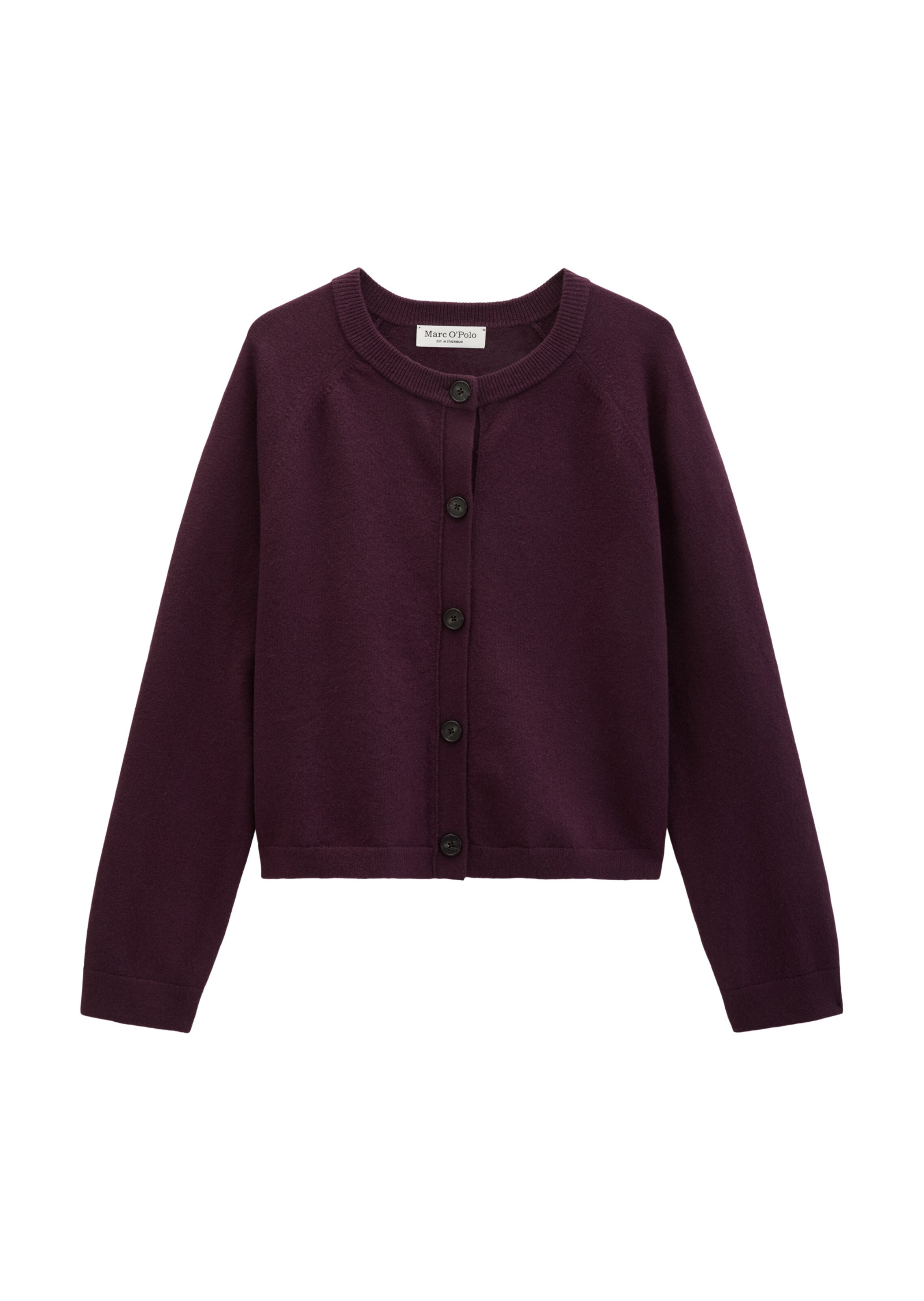 Marc O'Polo Gebreid vest in Lila: voorkant
