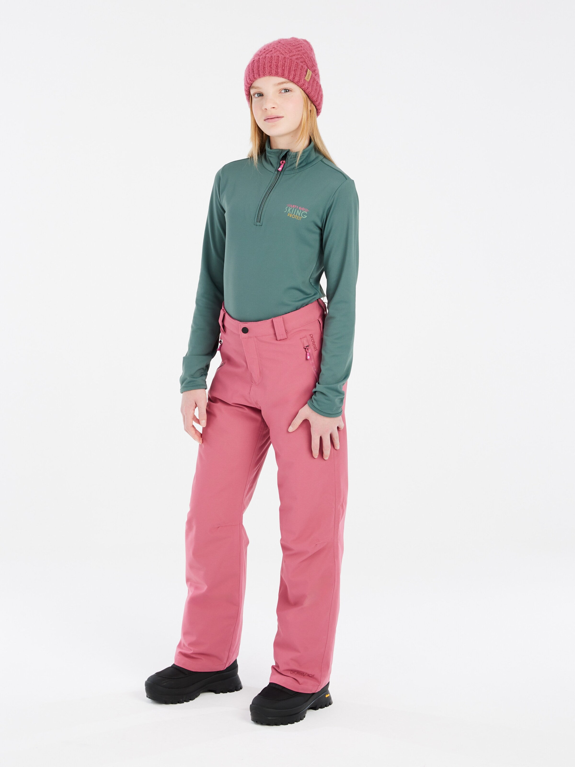 PROTEST Regular Sporthose 'PRTSTERIO JR'‌‌‌‌‌‌‌‌‌‌ in Pink: Vorderseite