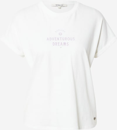 GARCIA T-Shirt in pastelllila / offwhite, Produktansicht