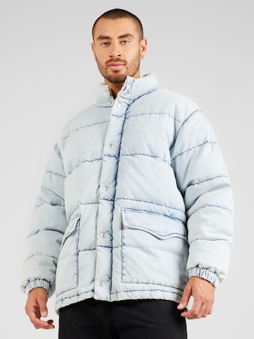 LEVI'S ® Prechodná bunda 'Western Super Puffer' - Modrá: predná strana