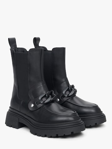 Estro Chelsea boots '1210-03' in Zwart