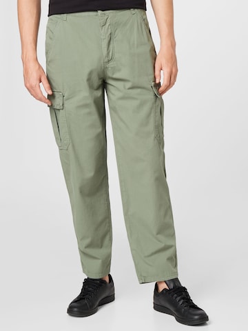 Tapered Pantaloni cargo 'x-tra CARGO PANTS' di HOMEBOY in verde: frontale