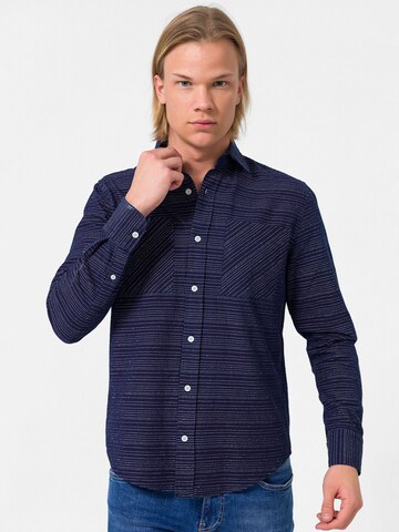 By Diess Collection Klasický střih Košile – modrá: přední strana