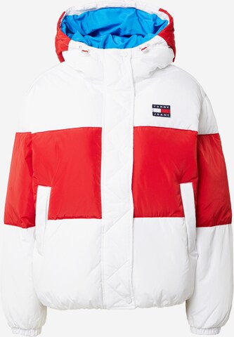 Tommy Jeans Winterjas in Wit: voorkant