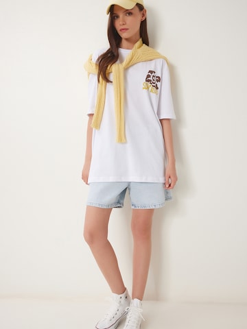 T-shirt Happiness İstanbul en blanc