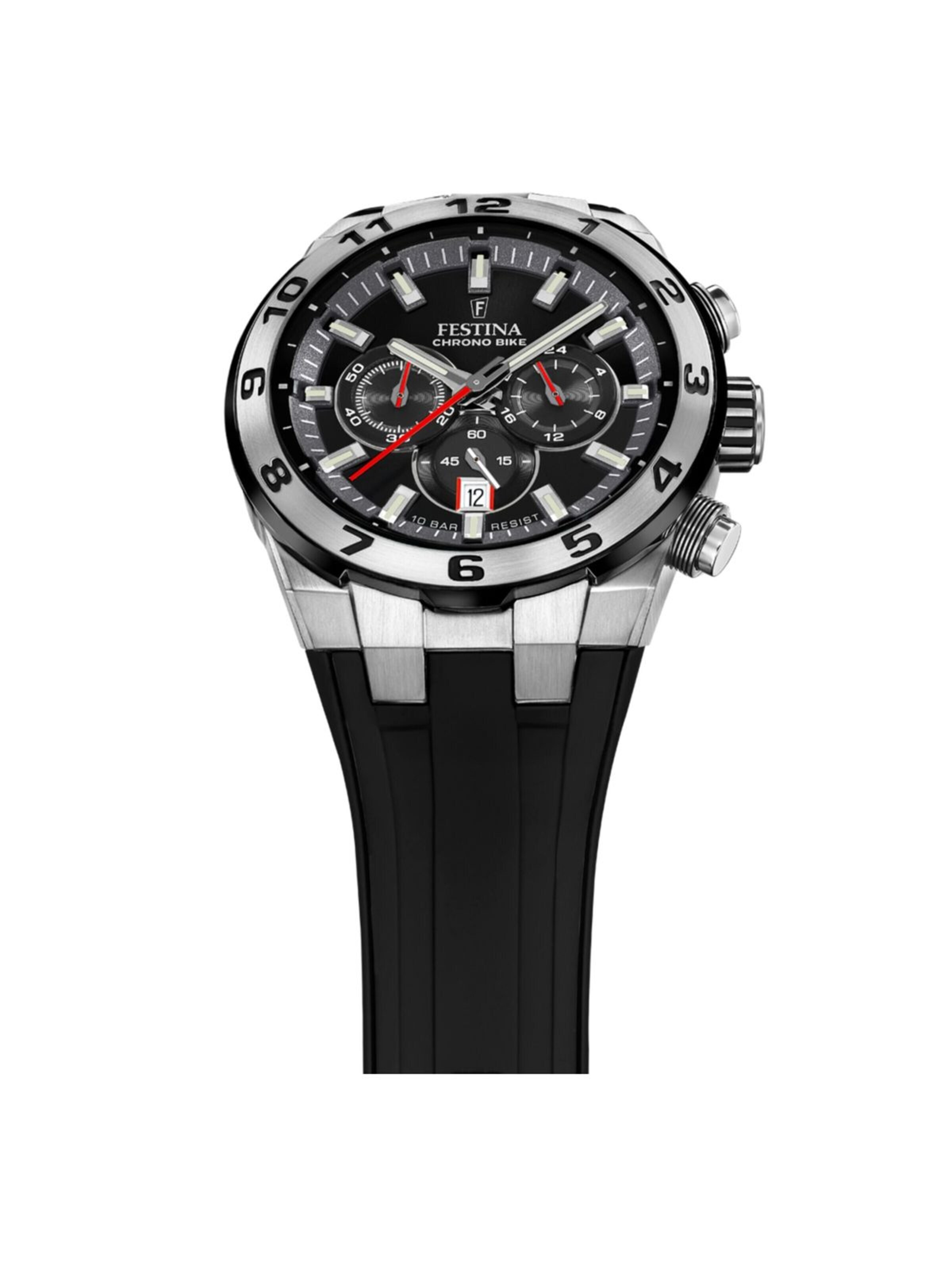 FESTINA Zegarek analogowy 'Chronograph Chrono Bike' w kolorze czarny