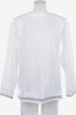 HUGO BOSS Sweatshirt & Zip-Up Hoodie in M in White: front