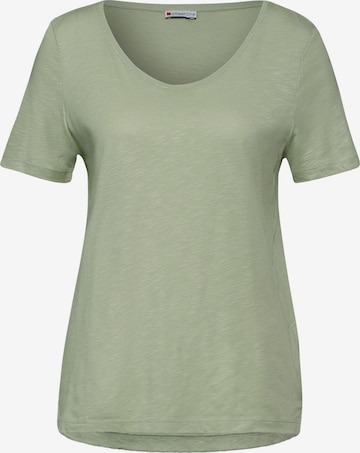 STREET ONE T-shirt 'Gerda' i grön: framsida