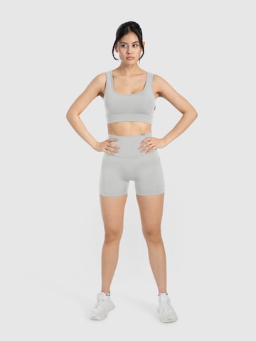 Coupe slim Leggings 'Lissa' Smilodox en gris
