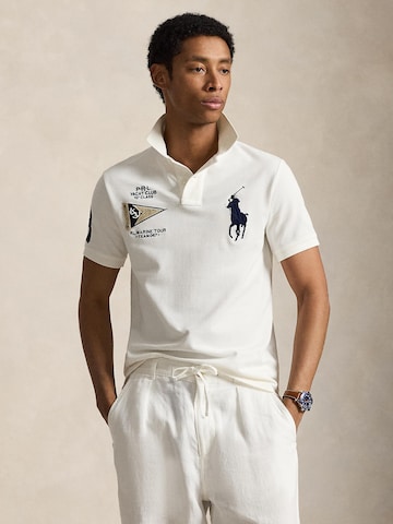 T-Shirt Polo Ralph Lauren en blanc : devant