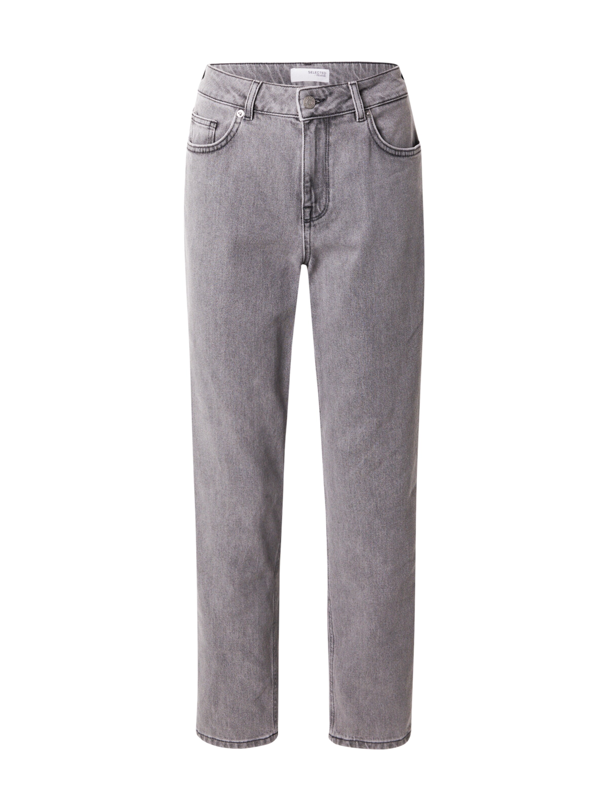 Regular Jean 'SLFALICE' SELECTED en gris : devant