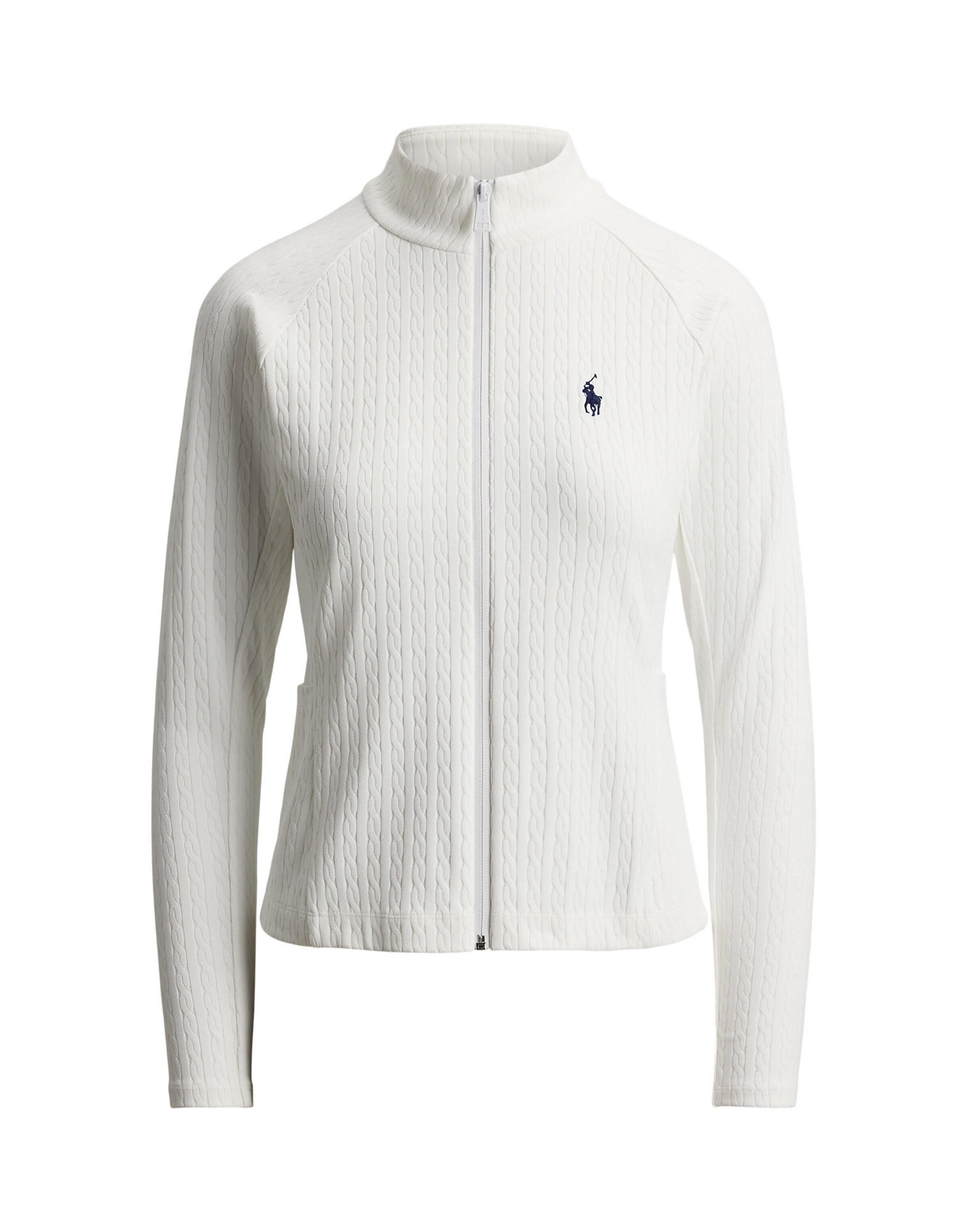 Polo Ralph Lauren Gebreid vest in Wit: voorkant