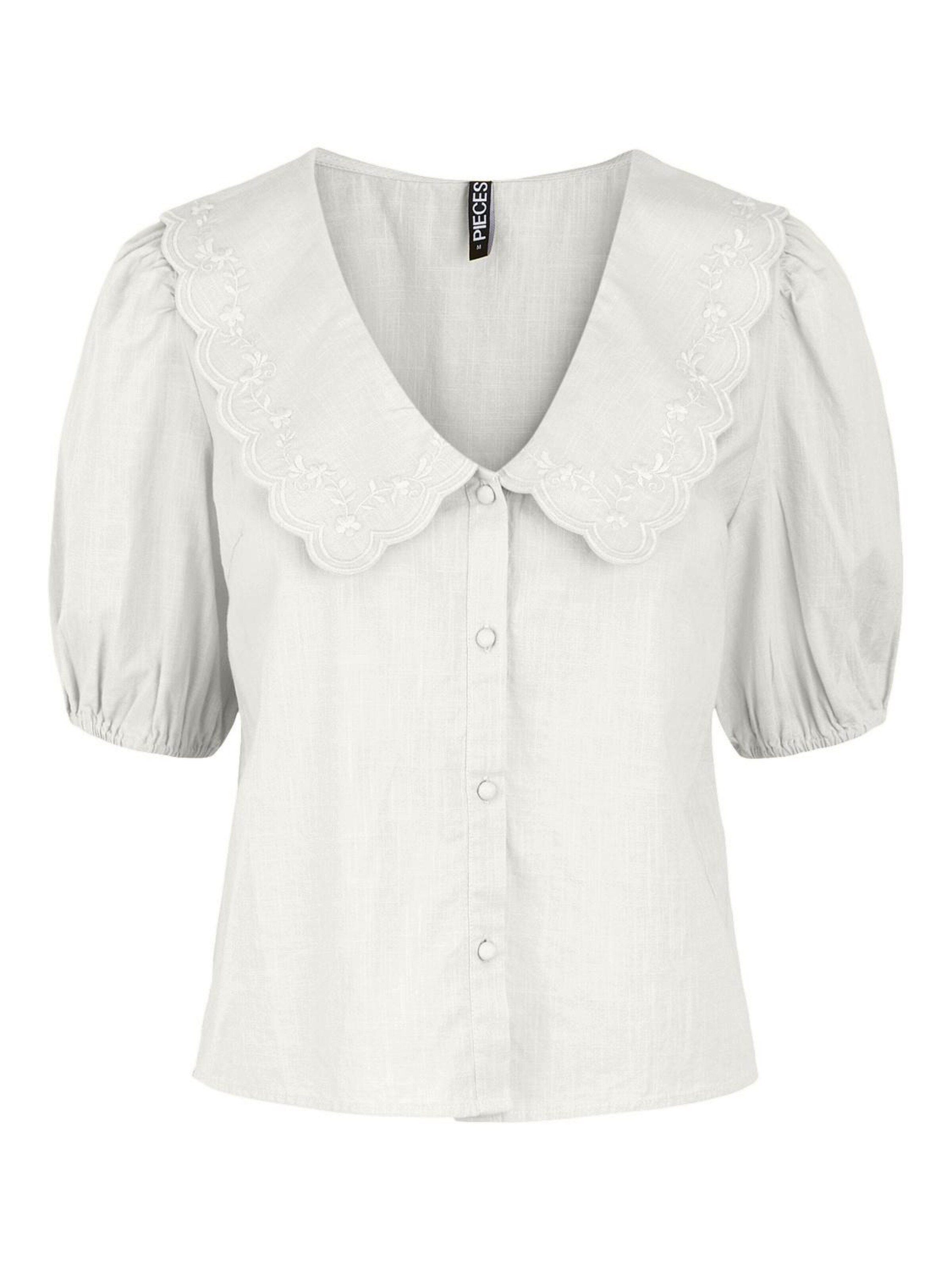 Camicie e tuniche Donna PIECES Camicia da donna Tae in Grigio Chiaro Camicie e tuniche Donna PIECES Camicia da donna Tae in Grigio Chiaro