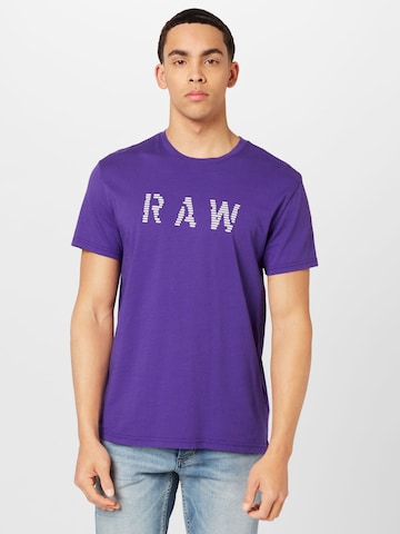 purpurinė G-Star RAW Marškinėliai: priekis