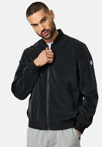 INDICODE JEANS Between-Season Jacket 'Ignam' in Black: front