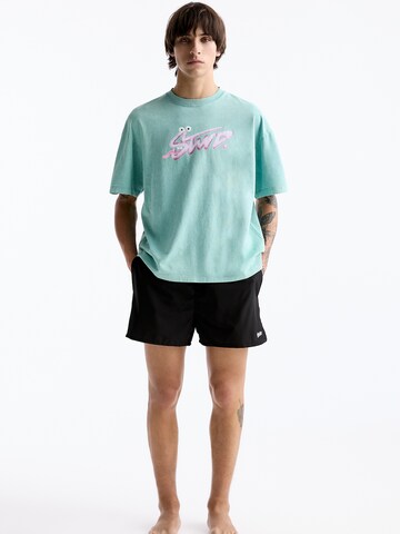 Pull&Bear Badeshorts i svart