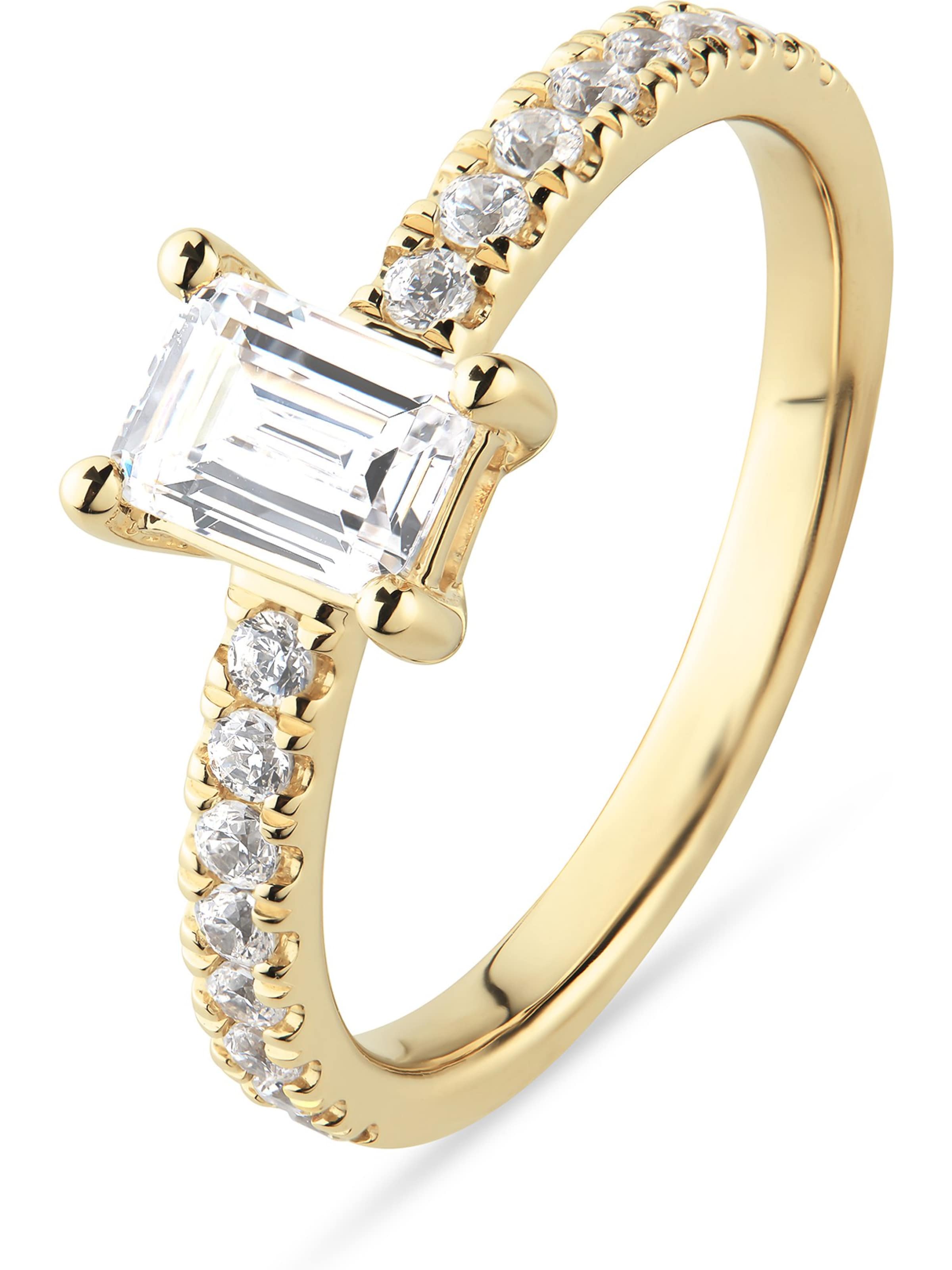 CHRIST Ring in Gelb: Vorderseite