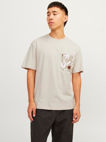 JACK & JONES Shirt 'Marbella' in Beige: front