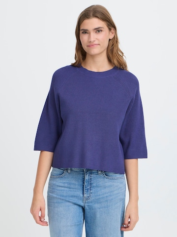 ICHI Pulóver 'IHBOSTON' - kék: elől