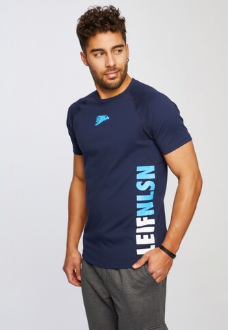Leif Nelson T-Shirt in Blau
