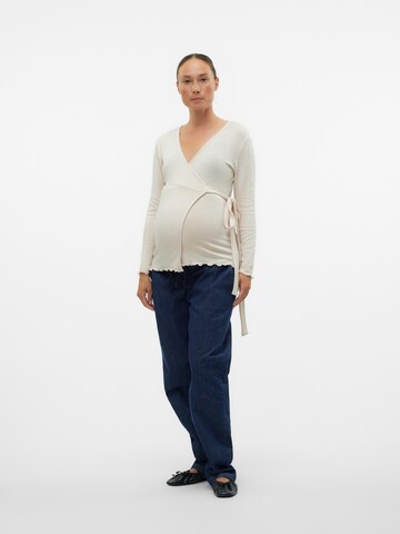 MAMALICIOUS Shirt 'MLAnisette Tess' in Beige
