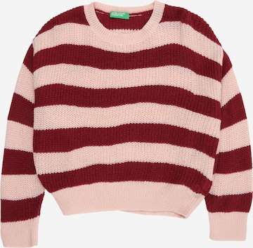 UNITED COLORS OF BENETTON Neulepaita värissä vaaleanpunainen: etupuoli