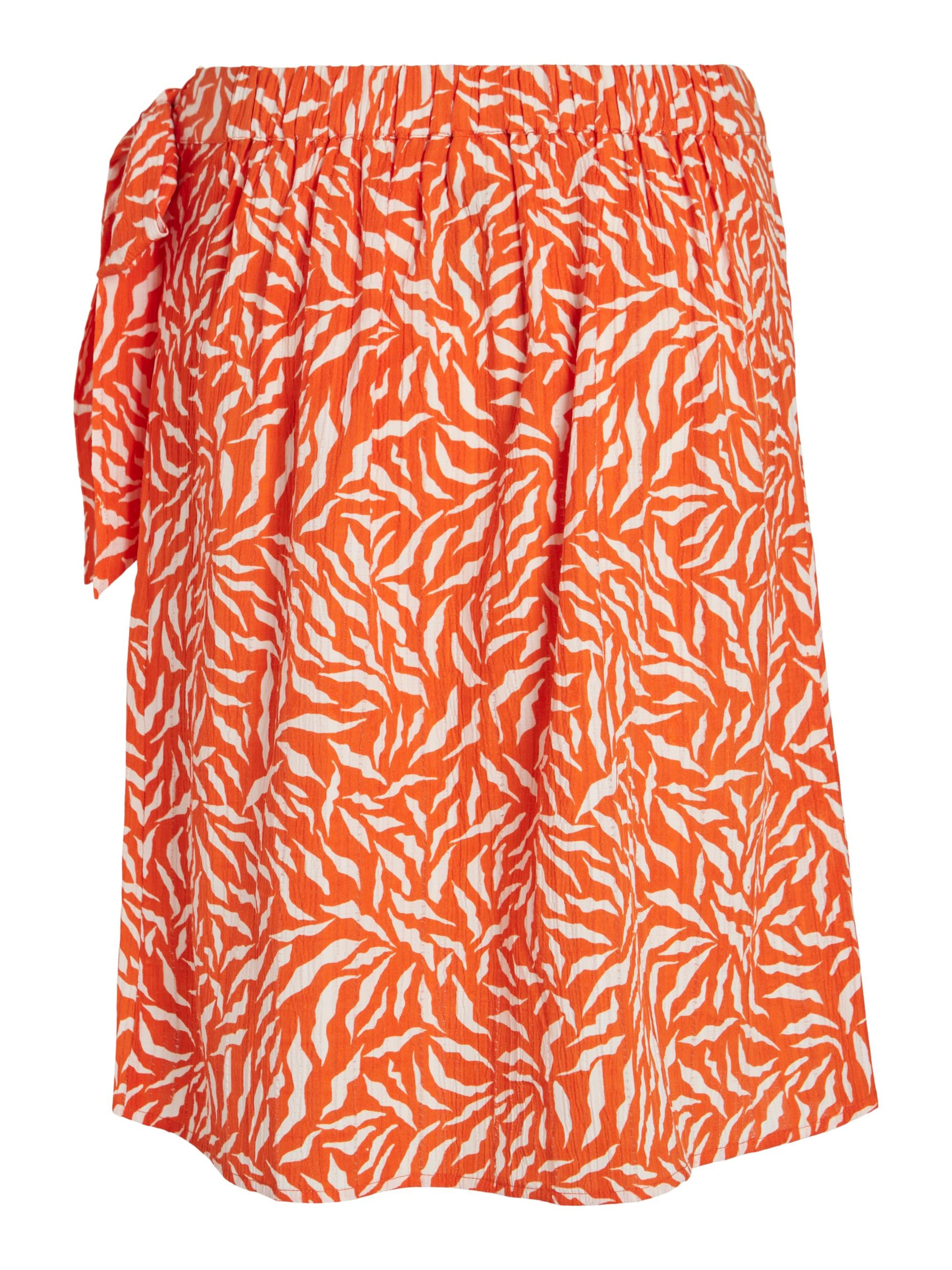 VILA - Falda 'Sille Aria' en naranja