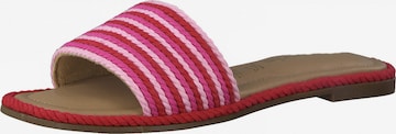 TAMARIS - Sapato aberto em rosa: frente
