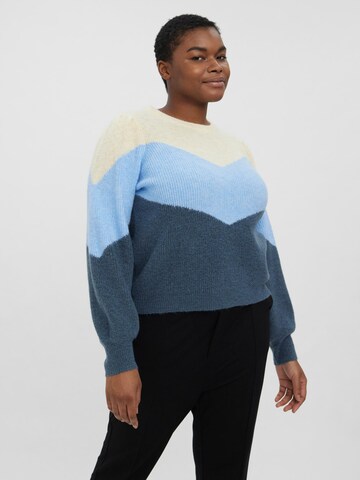 Vero Moda Curve Sweater 'Plaza' in Beige: front