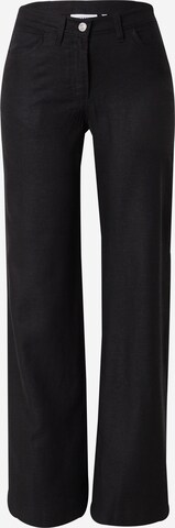 Loosefit Pantalon 'Tiana' WEEKDAY en noir : devant