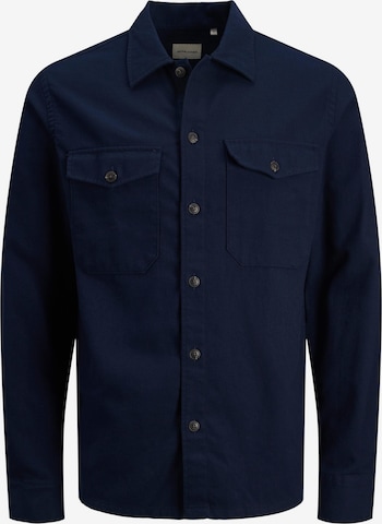 JACK & JONES Button Up Shirt 'Jay' in Blue: front