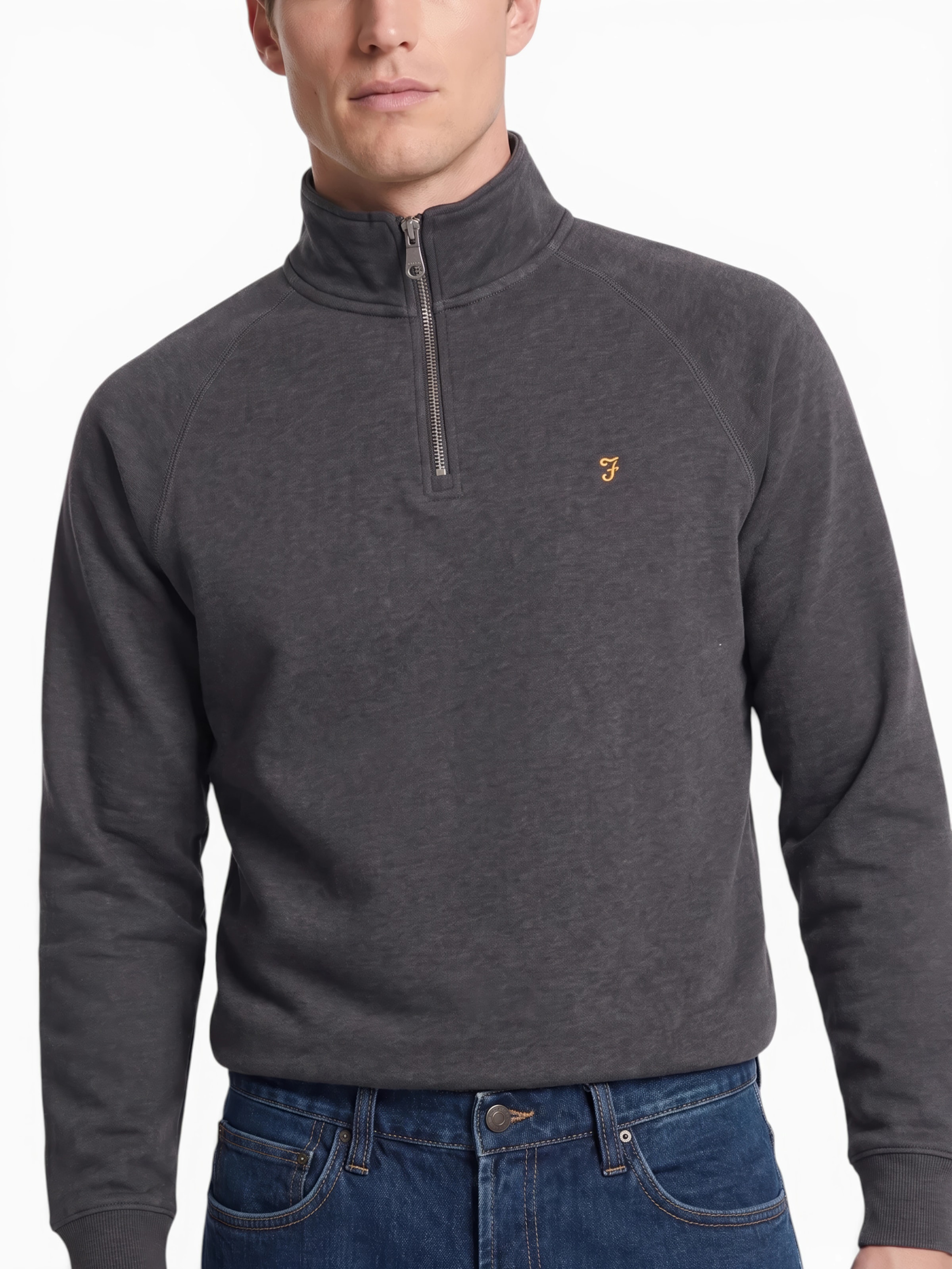 FARAH Sweatshirt 'ARNOLD' in Grey