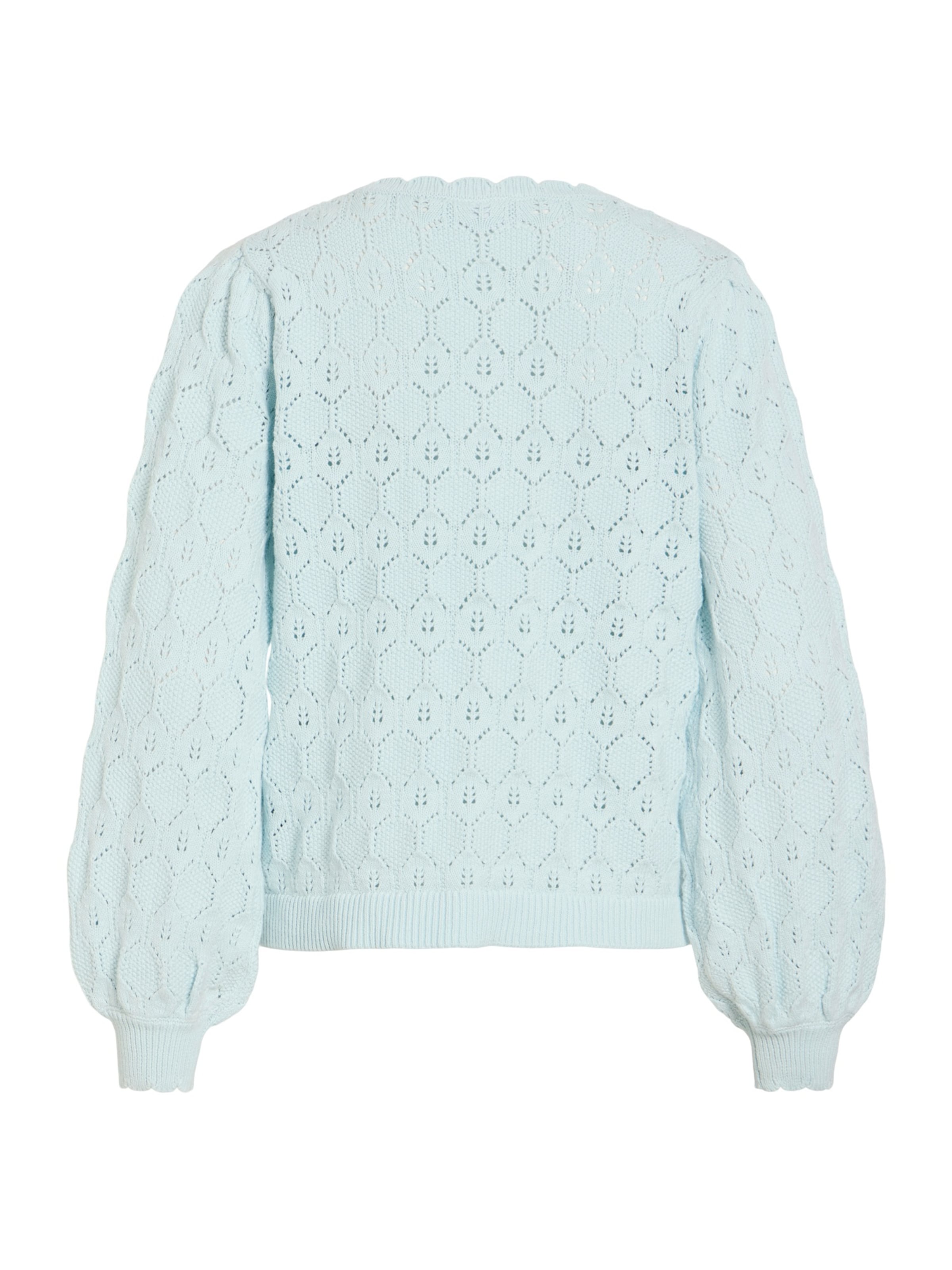 VILA Gebreid vest 'VILOWEN' in Blauw