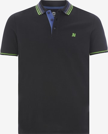 Jan Vanderstorm Poloshirt 'Volkbert' in Schwarz: Vorderseite