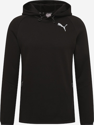 PUMA Athletic Sweatshirt in Black: front