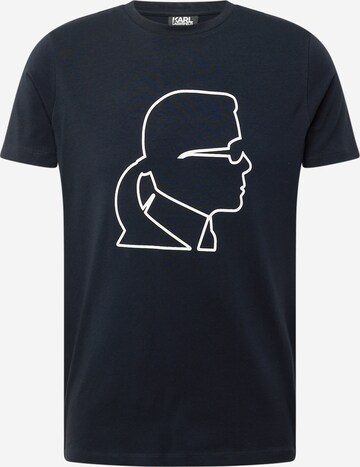 Karl Lagerfeld - Camiseta en azul: frente
