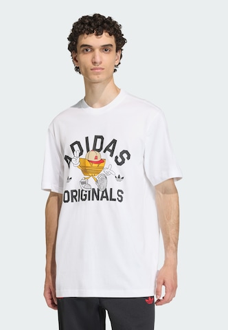 ADIDAS ORIGINALS Shirt 'Trefoil Series' in White: front