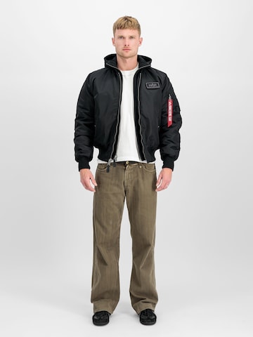 ALPHA INDUSTRIES Between-Season Jacket 'MA-1 D-Tec' in Black
