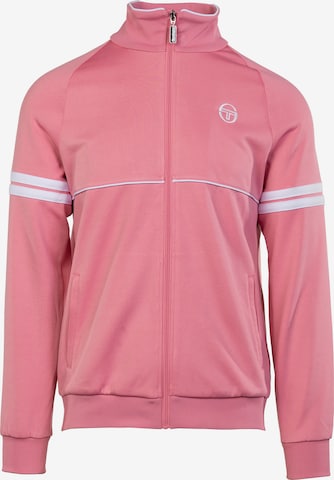 Sergio Tacchini Athletic Zip-Up Hoodie 'Orion' in Pink: front