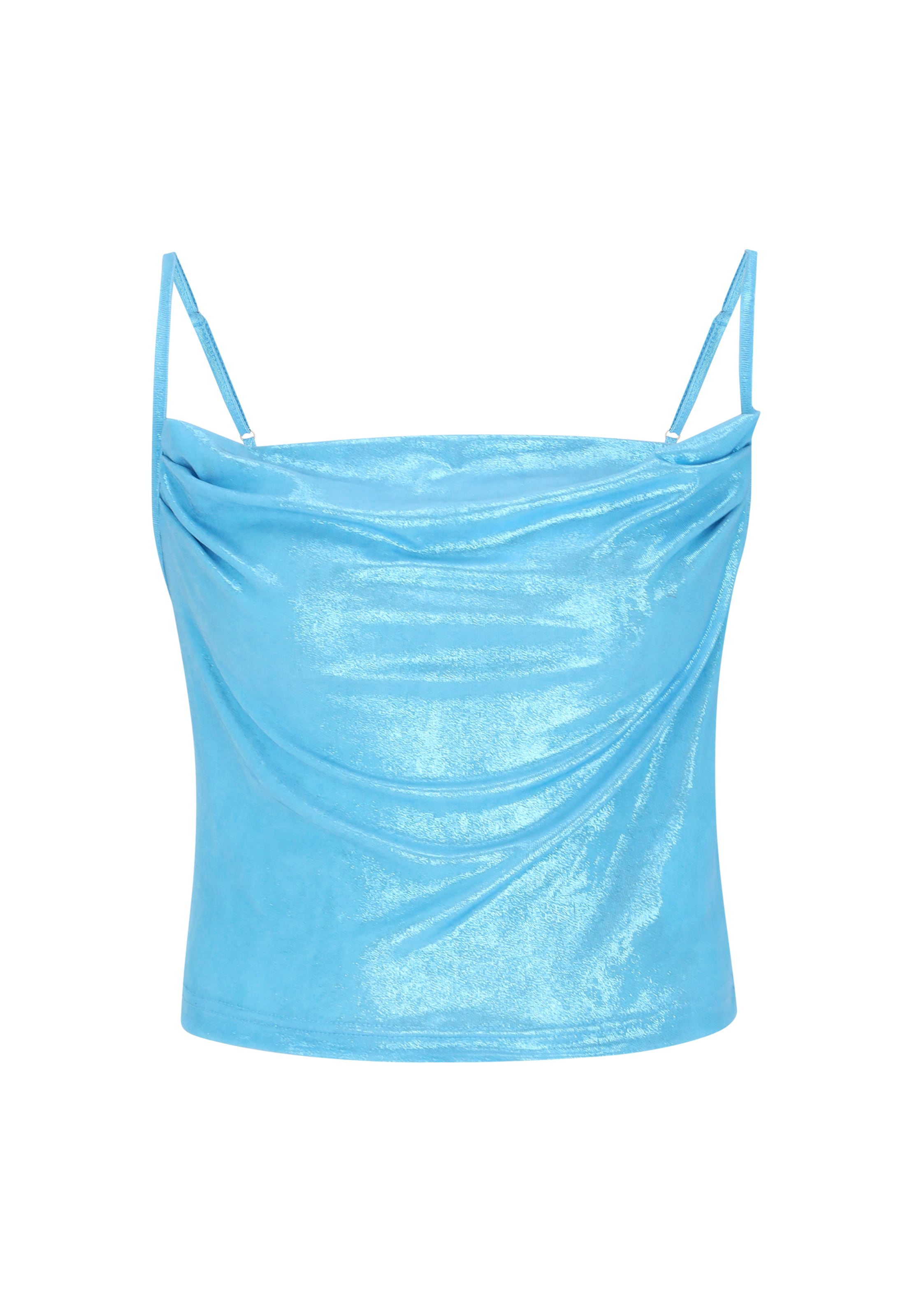 faina - Top en azul: frente