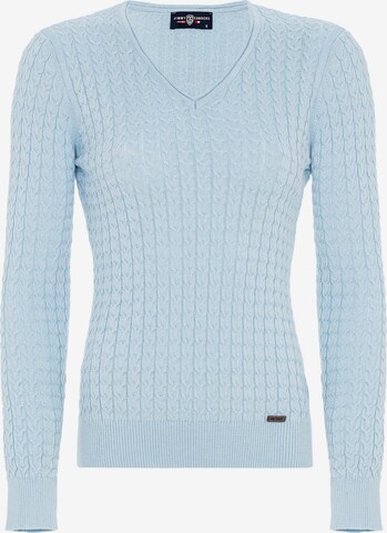 Jimmy Sanders Sweater 'Ashe' in Blue: front