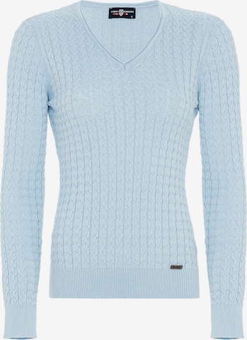 Jimmy Sanders Sweater 'Ashe' in Blue: front