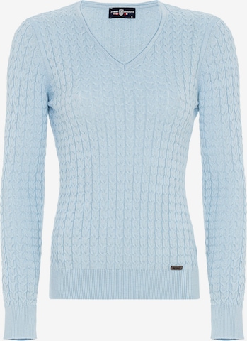 Pullover 'Ashe' di Jimmy Sanders in blu: frontale