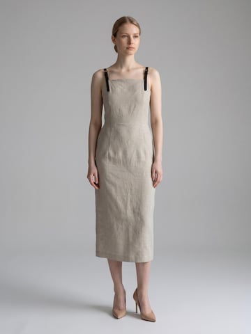 Viore Sommerkleid in Beige: Vorderseite