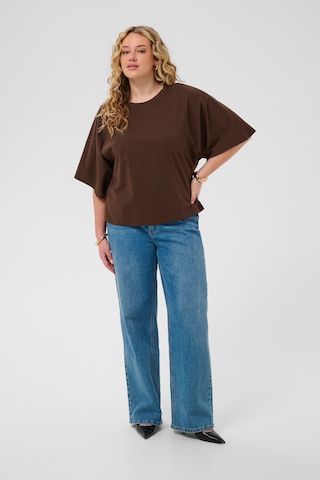 KAFFE CURVE Blus 'KCStormi' i brun