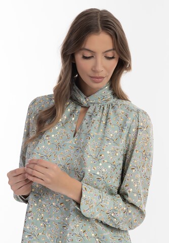 Camicia da donna di faina in verde