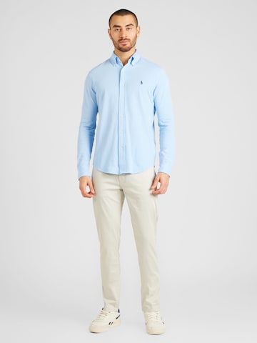 Coupe slim Chemise Polo Ralph Lauren en bleu