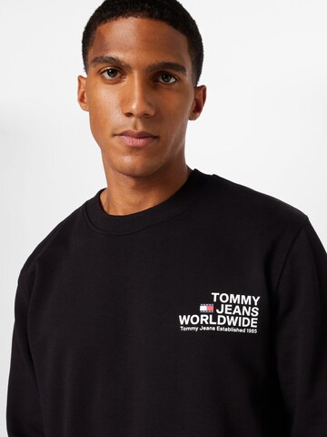 Tommy Jeans Sweatshirt in Schwarz